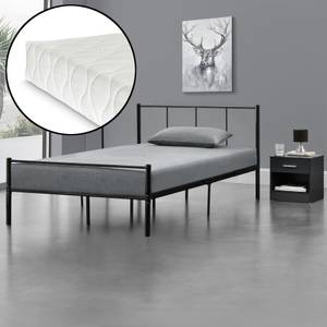 Lit Laos avec Matelas en Métal Largeur : 122 cm