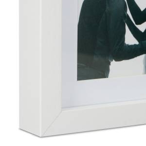 Bilderrahmen im 2er Set 15 x 20 cm Weiß - Holzwerkstoff - Glas - 18 x 23 x 4 cm