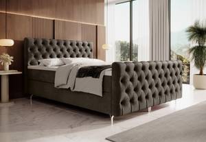 Boxspringbett CHESTER PLUS Braun - Breite: 182 cm