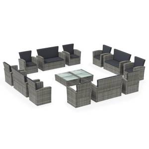 Garten-Lounge-Set (16-teilig) 3012362-1 Grau - Anzahl Teile im Set: 16