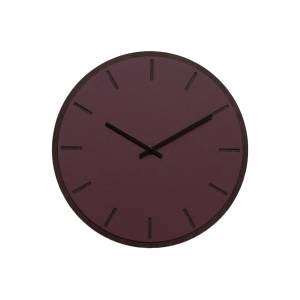 Horloge murale 98221 Noir - Rouge - Fibres naturelles - 38 x 2 x 38 cm