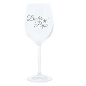 Gravur-Weinglas Bester Papa Glas - 9 x 23 x 9 cm