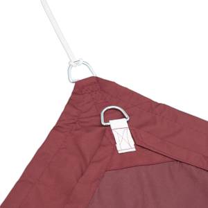 Voile d'ombrage rectangulaire brun rouge 250 x 350 cm