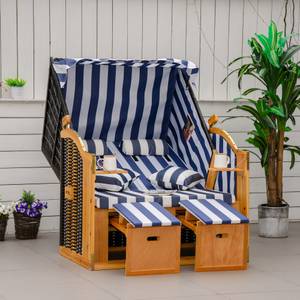 Rattan Doppel Strandkorb 867-059BU Multicolor