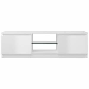 Meuble tv 3009188 Blanc brillant - 30 x 120 cm