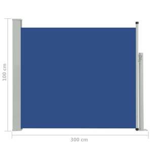 Seitenmarkise Blau - Textil - 300 x 100 x 1 cm