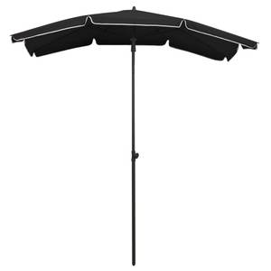 Parasol de jardin Noir - Textile - 200 x 234 x 200 cm