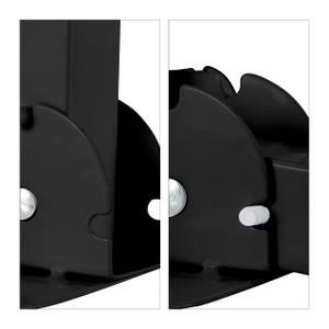 Platten Sonnenschirmständer schwarz Schwarz - Metall - Kunststoff - 85 x 31 x 85 cm