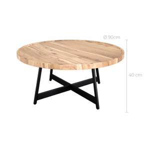 Table basse Sienna Marron - Bois massif - 90 x 40 x 90 cm