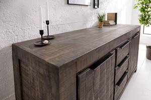 Sideboard IRON CRAFT Grau - Massivholz - Holzart/Dekor - 174 x 76 x 50 cm