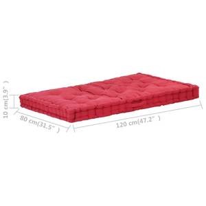 Coussin de palette 3001545-1 Brun rouge - 80 x 10 cm - Nombre de pièces dans le lot : 1