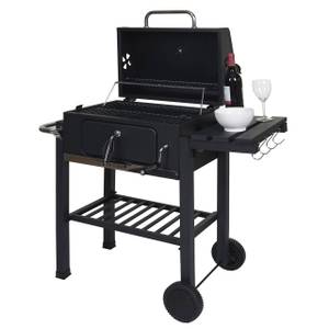 Grillwagen K93 Schwarz - Metall - 100 x 110 x 51 cm