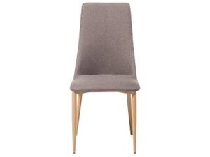 Chaise de salle à manger CLAYTON Beige - Chêne clair - Taupe