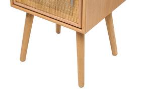 Nachttisch KANOYA Braun - Rattan - 40 x 72 x 38 cm