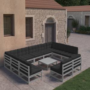 Salon de jardin (lot de 10) 3009756-2 Anthracite - Gris