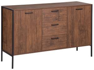 Sideboard TIFTON Schwarz - Braun - Holzwerkstoff - 123 x 78 x 39 cm