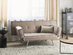 3-Sitzer Sofa BRISTOL Braun - Silber