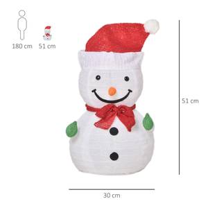 Weihnachten Schneemann 830-411 Grün - Textil - 30 x 51 x 30 cm