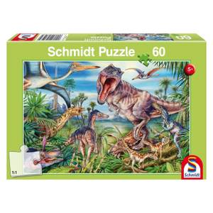 Puzzle Zwischen Dinosauriern 60 Teile Papier - 20 x 4 x 28 cm