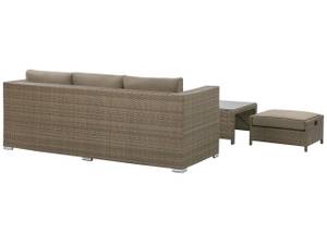 Lounge Set BELLUNO 4-tlg Braun - Silber