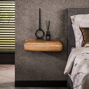 Nachttisch Arbol Beige - Massivholz - 45 x 13 x 35 cm