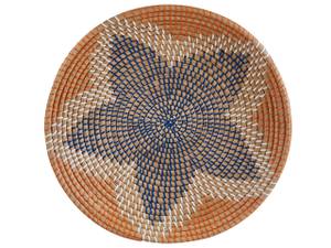 Wandobjekt PARORE 5-tlg Beige - Blau - Orange - Weiß - Naturfaser - 60 x 60 x 60 cm