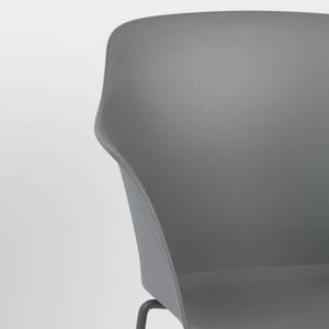 Fauteuil de table Tango Matière plastique / Acier - Gris