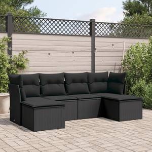 Gartensitzgruppe K4030(6-tlg) Schwarz - Massivholz - 69 x 62 x 55 cm