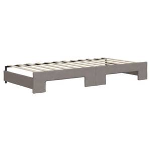 Lit de jour avec Lit gigogne 3030076-5 Taupe - Profondeur : 100 cm