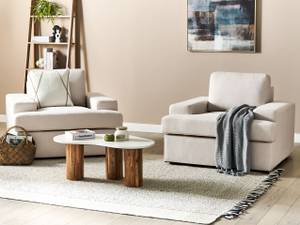 Sessel ALLA 2-tlg Beige - Creme - 2er Set