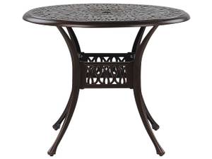 Table ronde ANCONA Marron - Marron foncé