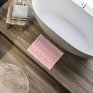 Descente de bain en coton 60x40 cm Rose clair