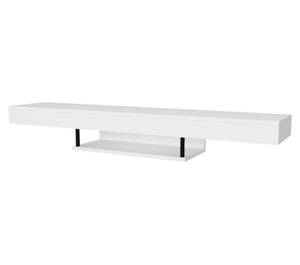 TV Lowboard Hängend Alberes Weiß Weiß - Holzwerkstoff - 150 x 22 x 30 cm