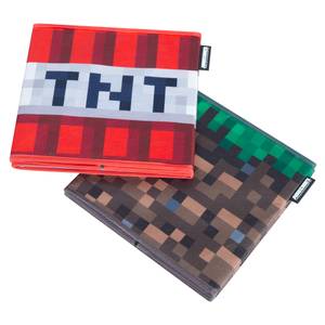 Aufbewahrungsbox MINECRAFT, 2er Set Braun - Grün - Rot