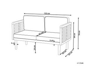 Gartensofa BARATTI Breite: 122 cm