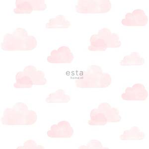 Tapete gestempelte Wolken 7233 Pink