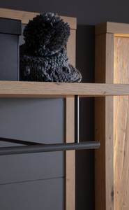 Garderobe Liam 201 (5-teilig) Grau - Holzwerkstoff - Holzart/Dekor - 258 x 199 x 37 cm