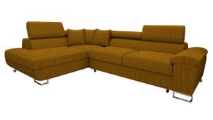 Ecksofa Cotere Cord Senfgelb - Ecke davorstehend links