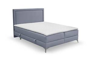 Boxspringbett Joy Blaugrau - Breite: 140 cm