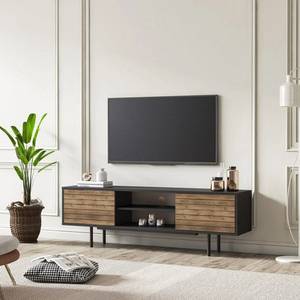 TV-Schrank Colosseo, Lowboards Schwarz - Braun