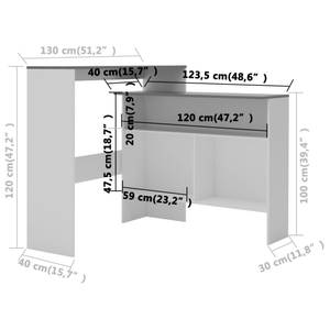 Table de bar 297009 Gris