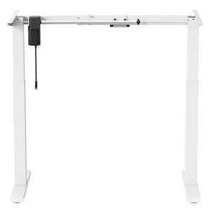 Elektrischer Schreibtischgestell Weiß Weiß - Metall - 130 x 123 x 57 cm
