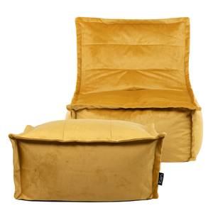 icon Sitzsack-Liege Dolce mit Hocker Gelb