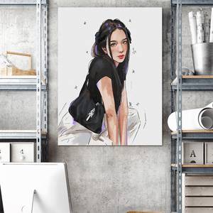 Wandbild Mode Glamour Frau 40 x 60 cm