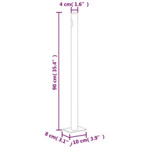 Ausziehbare Seitenmarkise 3000732-2 Blau - Höhe: 140 cm