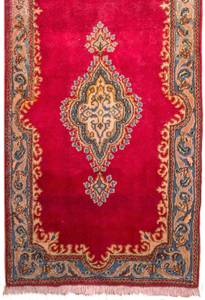 Kerman - 308x77cm Rot - Naturfaser - 77 x 1 x 308 cm