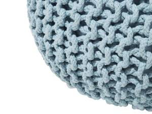 Pouf CONRAD Blau - Hellblau - 50 x 35 x 50 cm