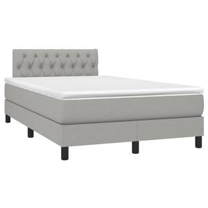 Boxspringbett 3017265-23 Hellgrau - 123 x 193 cm