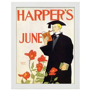 Bilderrahmen Poster Harper's June 1895 Weiß