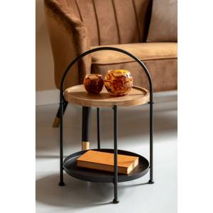 Table d'appoint Tray Noir - Bois manufacturé - 39 x 55 x 39 cm